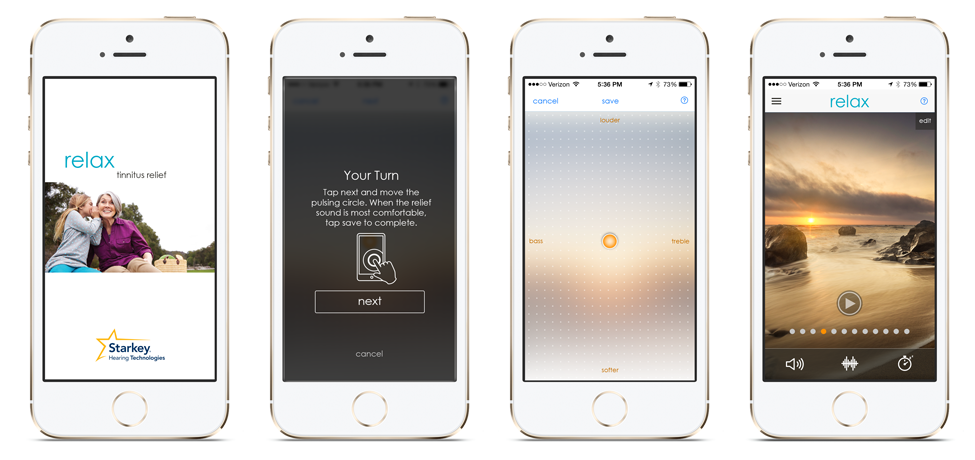 Starkey Hearing Tinnitus iOS Screen Shots